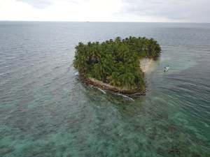 Pompoin Caye Arial View