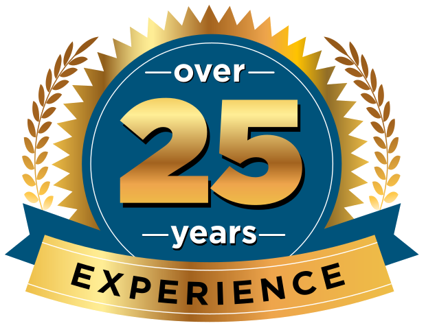 25 Plus Years of Experience